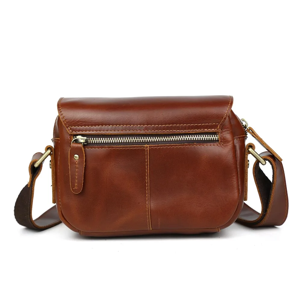 Tiding Genuine Cow Skin Leather Sling Shoulder Bag Fashionable Cowhide Messenger Bag for Women and Ladies