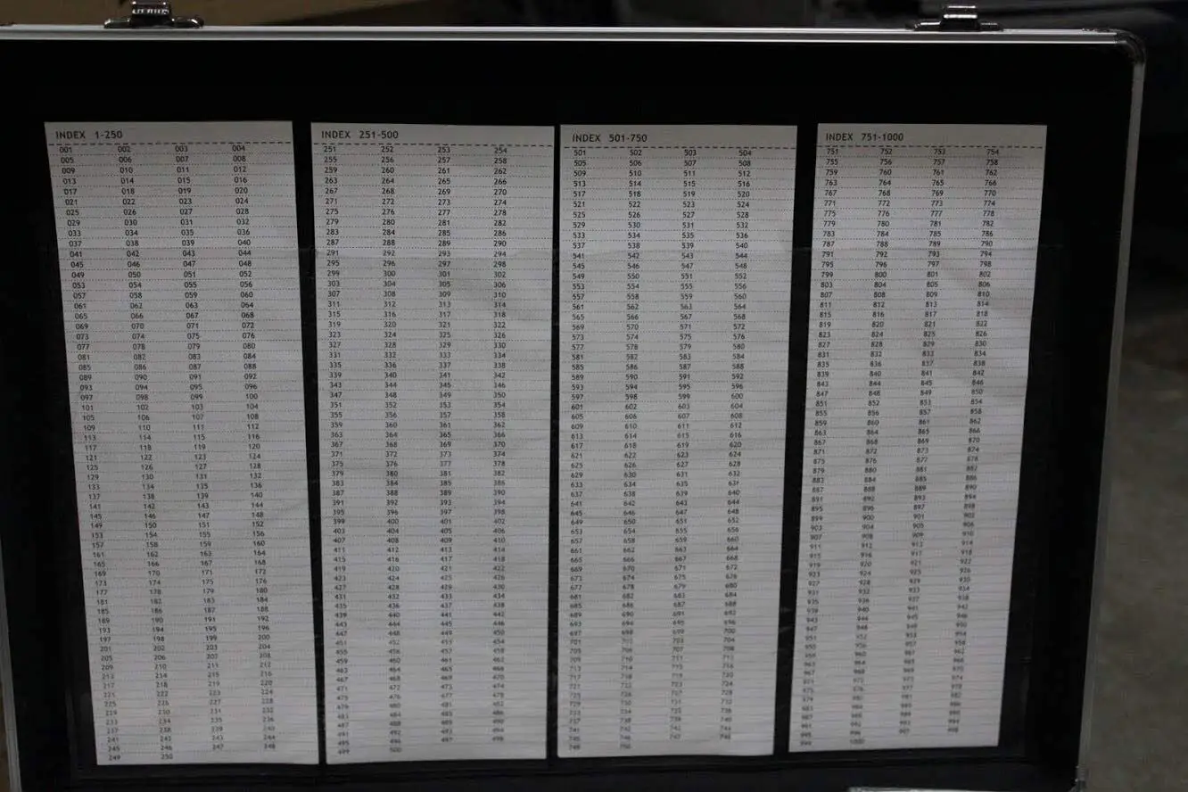 1000 CD DVD Black Aluminum Media Storage Case - Mess-free