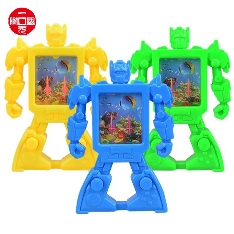 Недорогой пластиковый мини-робот, играющий в водную игру, игрушка для детей, один доллар