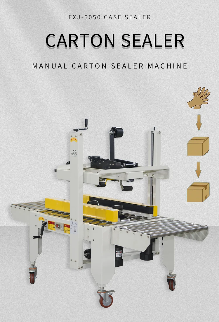 Carton case Box Sealing Machine Carton Sealer for Carton Top Cover Folding