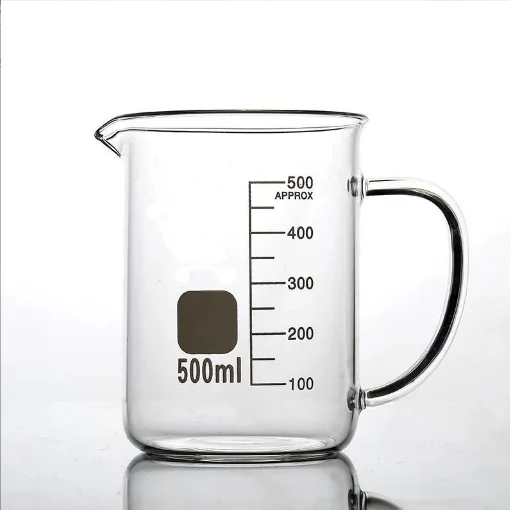 Borosilicate Tempered Clear Glass Measuring Cup 250/500/1000 Ml