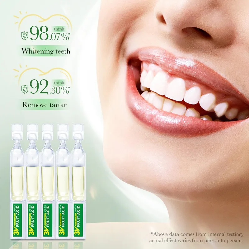 Customized Multi-Purpose Teeth Whitening Essence New Formula to Remove Yellowing Brighten Teeth Fresh Fruit Acid for Clean Mouth