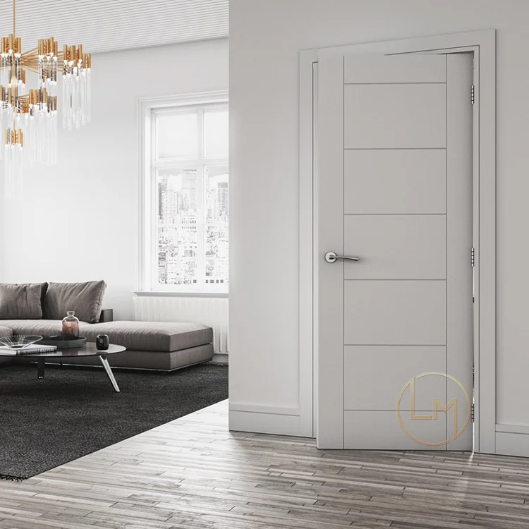 China Factory High Quality Internal Room Wooden Door Design Bedroom Doors Tuekish Lacquered Door