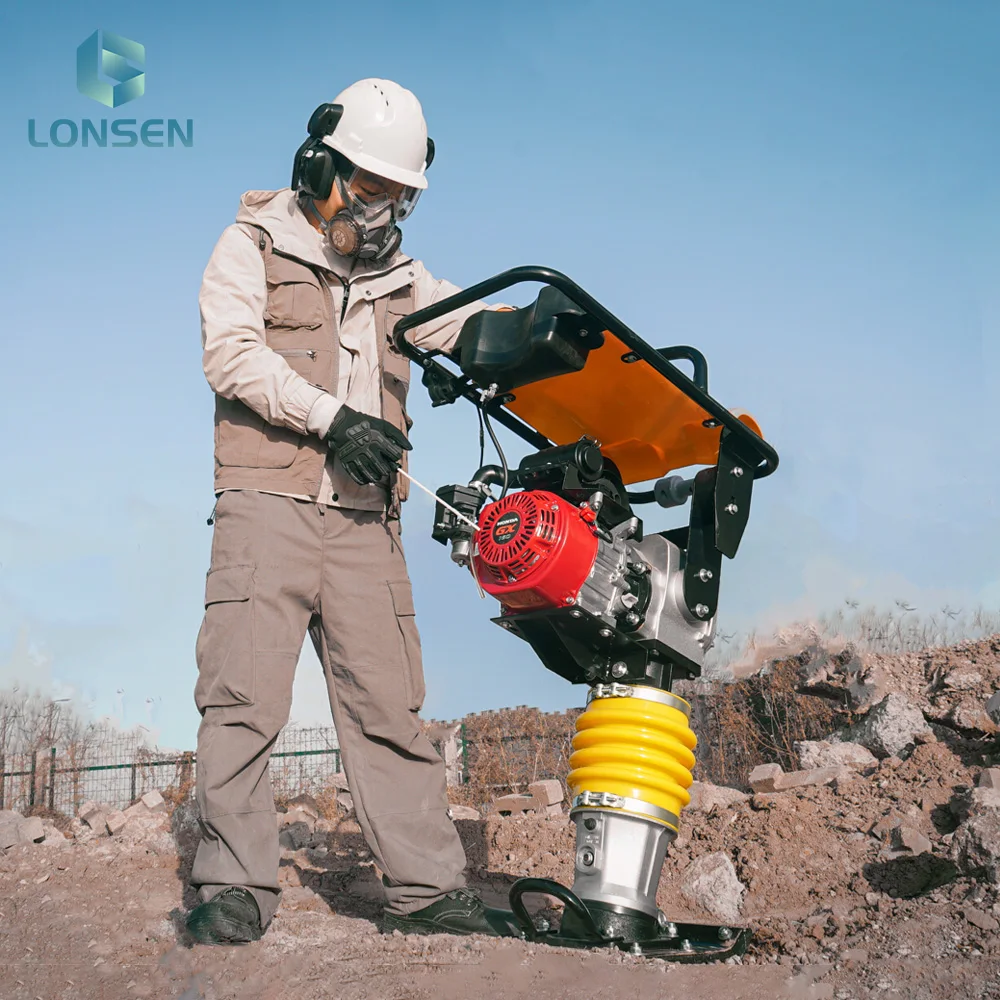 Construction RM80 Dual Spring Gasoline Earth Tamping Rammer
