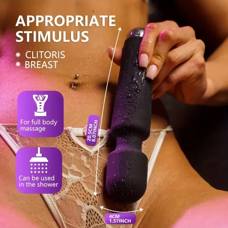 Vibromasseur AV Wand - 20 frquences, 100% tanche, rechargeable par USB,  utilisation vaginale, jouet sexuel pour adultes| Alibaba.com