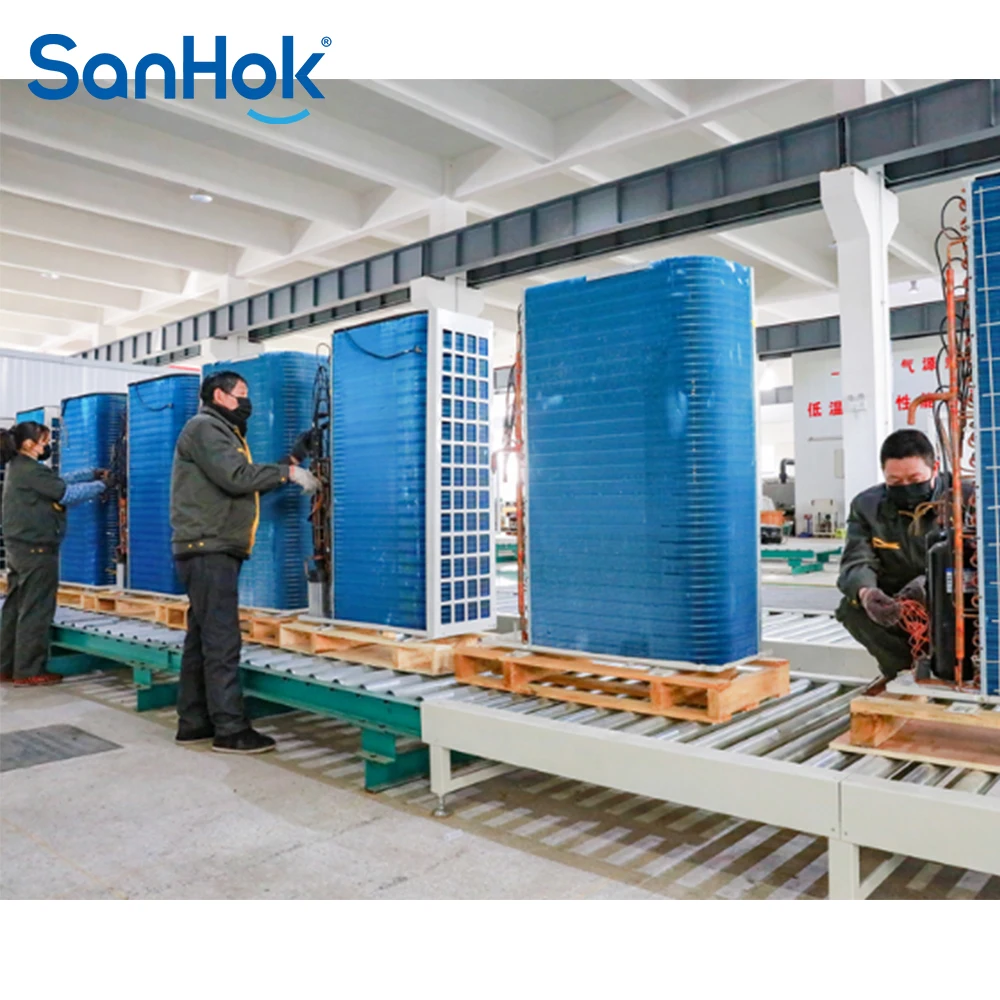 Industrial Factory Conveyor Electric Air Conditioning Fan Assembly Line