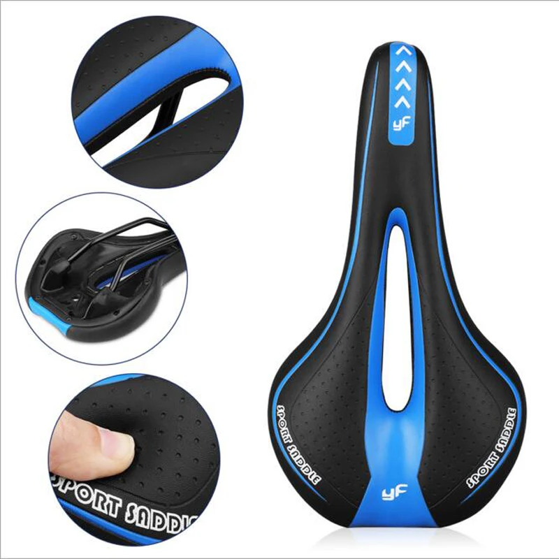 leather road bike saddle