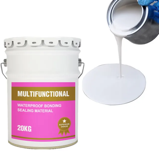 UV Resistance White Roof One Component polyurethane self leveling Liquid Modified Silicone Waterproof Coating