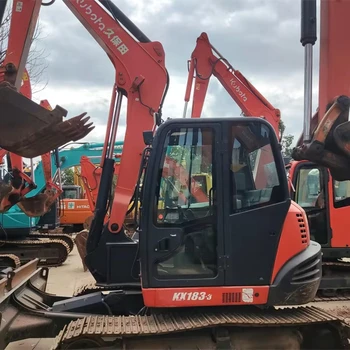 EPA Eengine High performance used crawler kubota mini excavator digger kx183-3 183-3 second hand 8tons mini excavator Japan impo