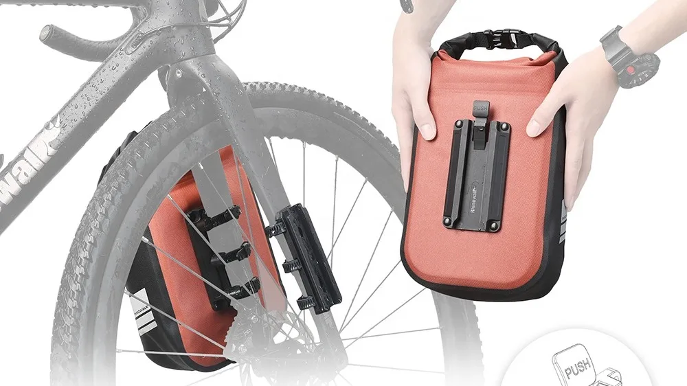 Rhinowalk Bike Fork Bag Waterproof Bicycle Dry Tool Bag Frontfork Large