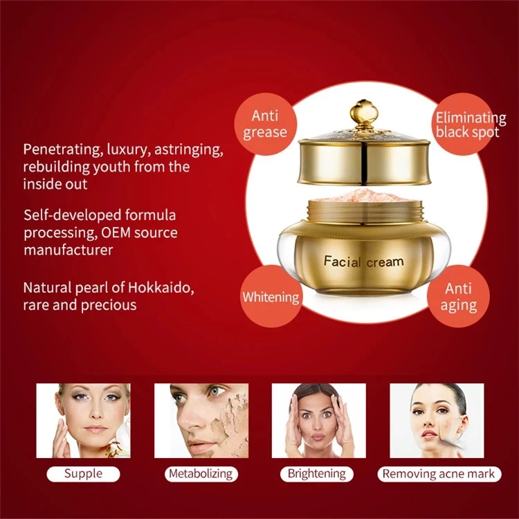 Private Label Ladies Face Cream Anti Wrinkle Repair  Dark Spot Removing Whitening Facial Cream