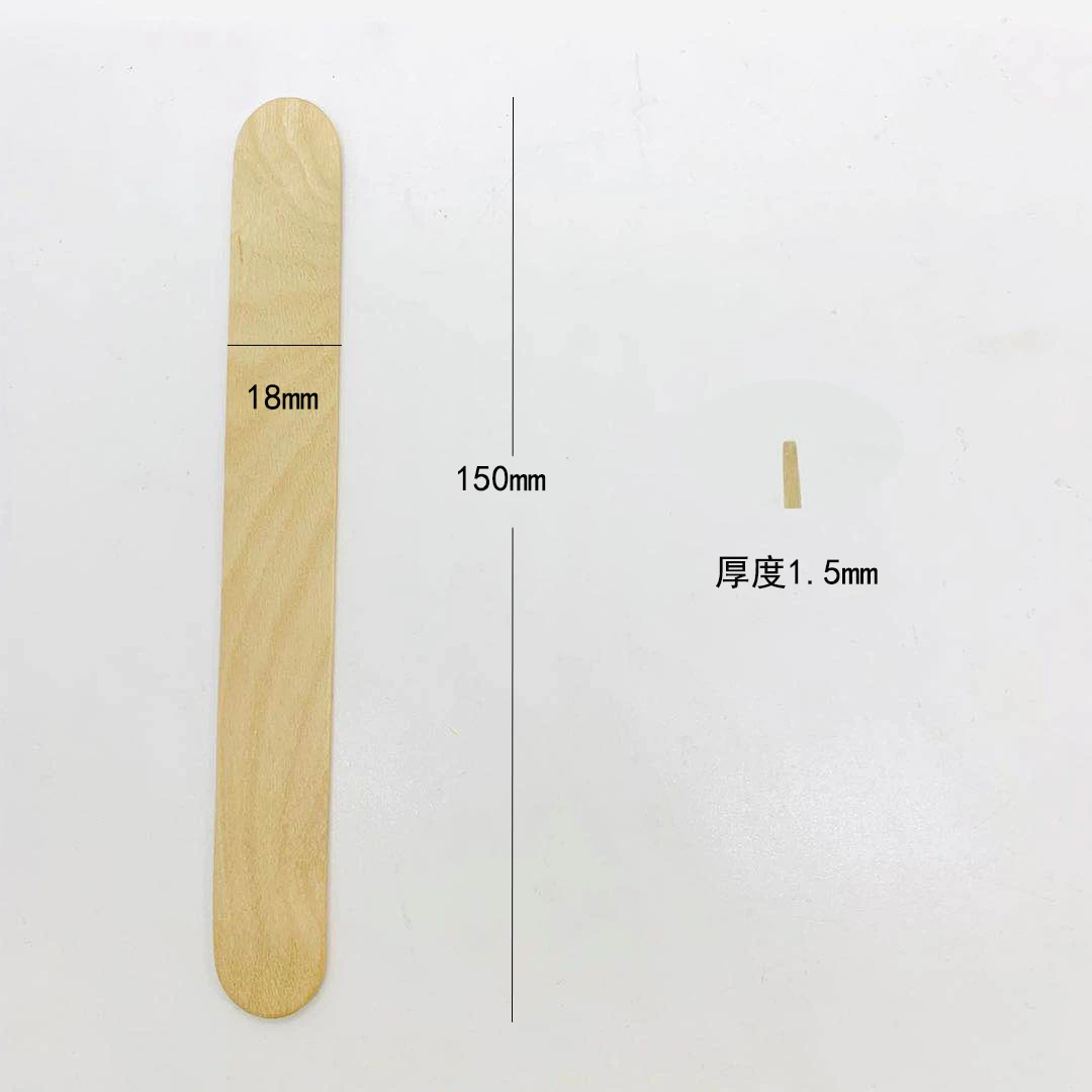 promotion wooden cosmetic spatula hair wax