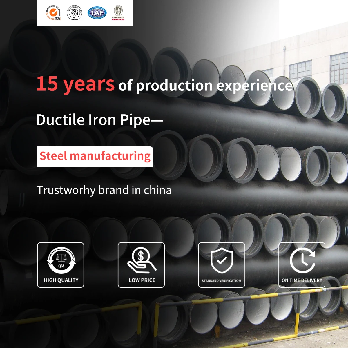 Iso2531 K9 Ductile Iron Pipe For Water Transport Buy Iso 2531 K9