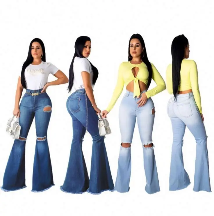 Celana Jeans Mm Wanita,Celana Lubang 