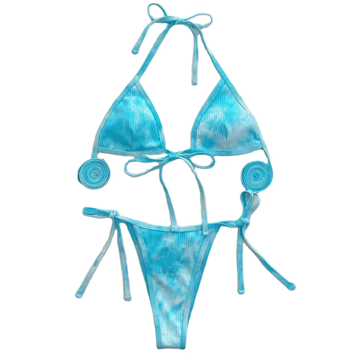 sexy micro bikini tie dye micro triangle tie side bikini