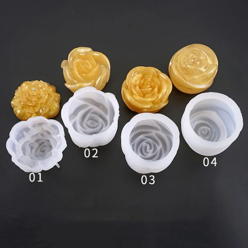 Small 3D Rose – Silicone Mold –