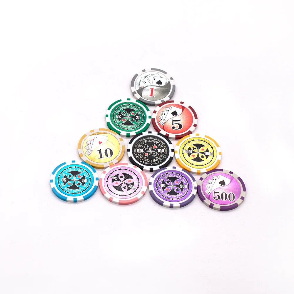 Factory High Quality Custom Cheap Blanks Ceramic Clay Poker Chips Set