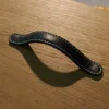 Black 3-Layer Leather, Round, 16-17cm