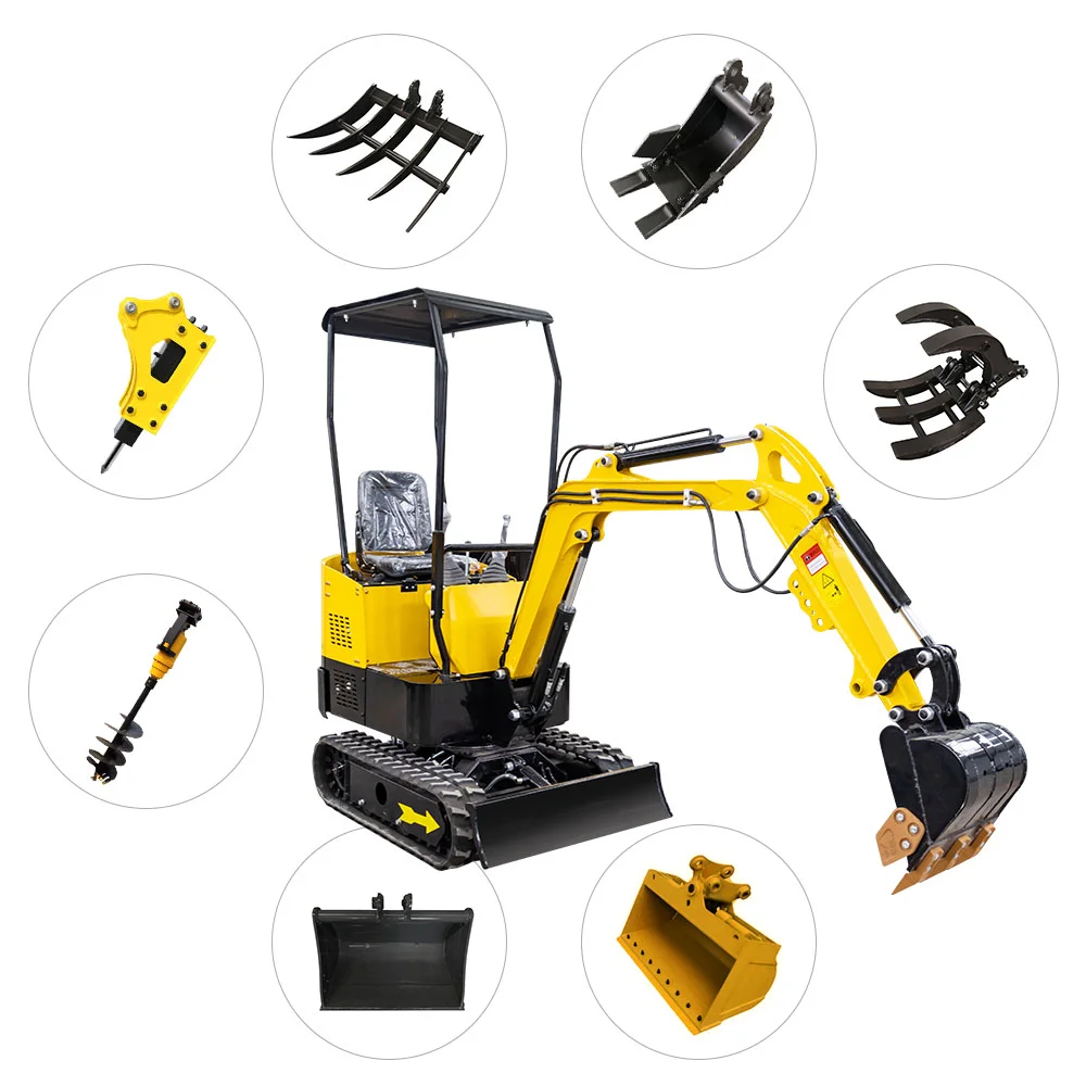 Free Shipping China Cheap Mini Excavator 0.8 Ton 1 Ton Excavators Mini