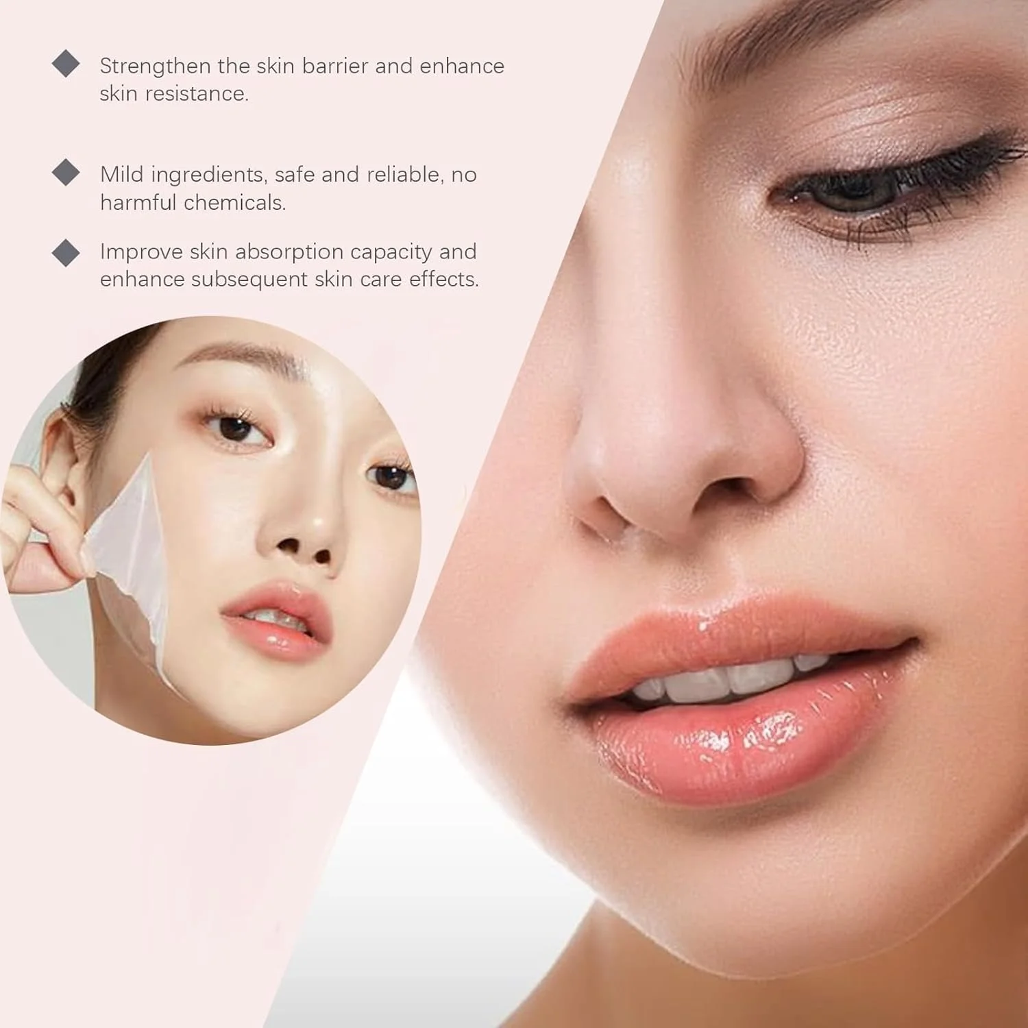 Collagen Night Wrapping Mask 2.54 Fl.oz - Peel Off Hydrolyzed Collagen Facial For Tight Skin