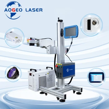 3w 5w 10w 15w Flying Uv Fiber Laser Marking Machine Essential for Factory Assembly Line