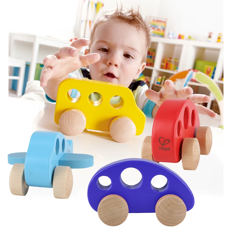 Wooden Vehicles Rainbow Colored Wooden Toy Cars Rainbow Wooden Toy Cars