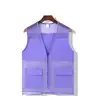 Fishing net double pockets light purple