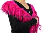 fushia saddle feather