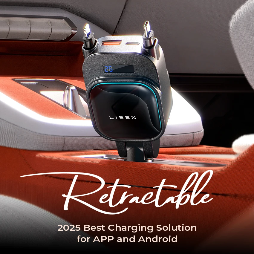 Ideal para de Cargador De Auto Retráctil Lisen 4 En 1 De 96W
