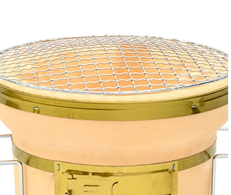 Outdoor Indoor Barbecue Japanese Hibachi Yakitori Stoves Round Tabletop Charcoal Bbq Grills