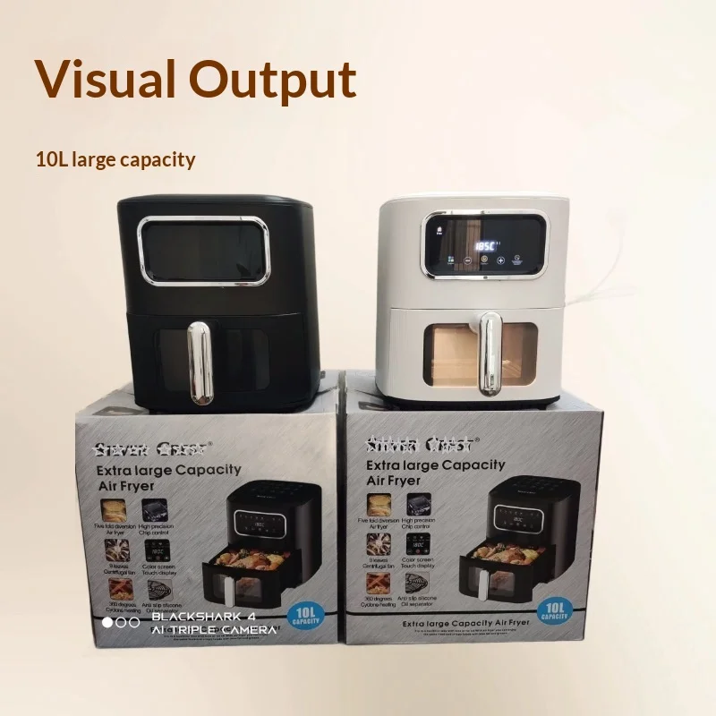 10L Visible Air Fryer, Modern Square Design, Smart Electric Multifunctional French Fry M aperçu 2
