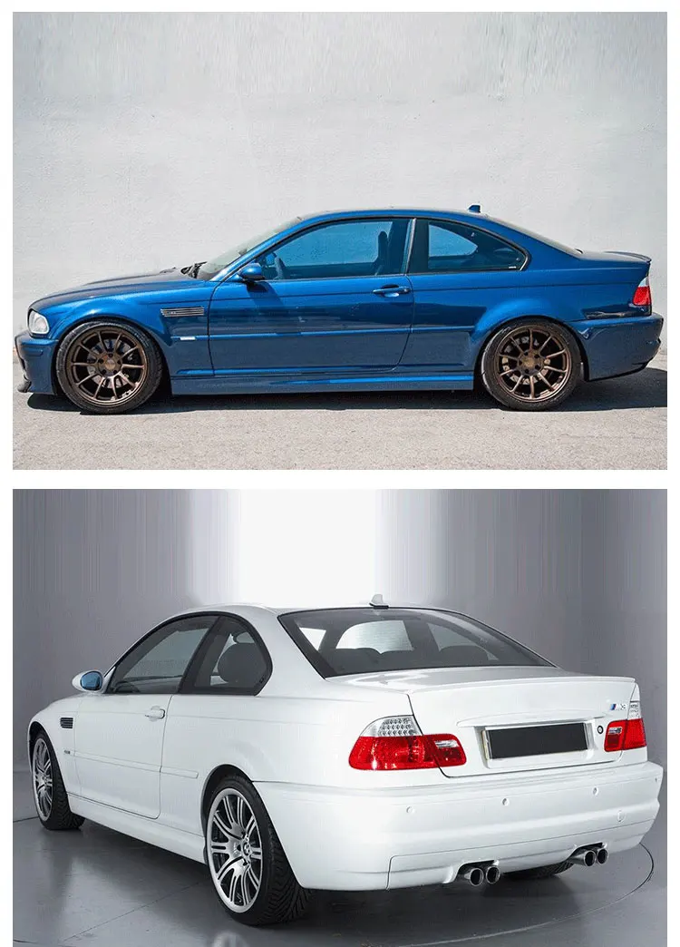 FULI  Car bumper M3 Style Front bumper Rear bumper Side skirts Foglight Body kit Fit For BMW 3 Series E46 1998-2005