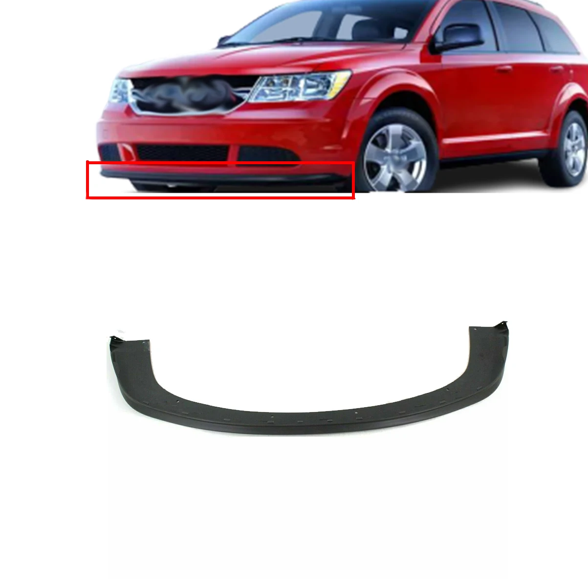 product front bumper lip lower spoiler for dodge journey 2012 se front bumper lower ch1090139-35