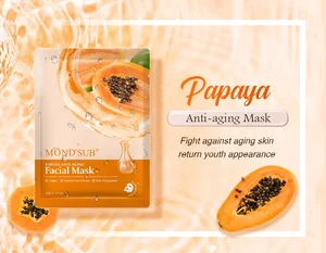 MOND'SUB Vegan Skincare Face Mascarilla Natural Papaya Anti-aging Facial Mask