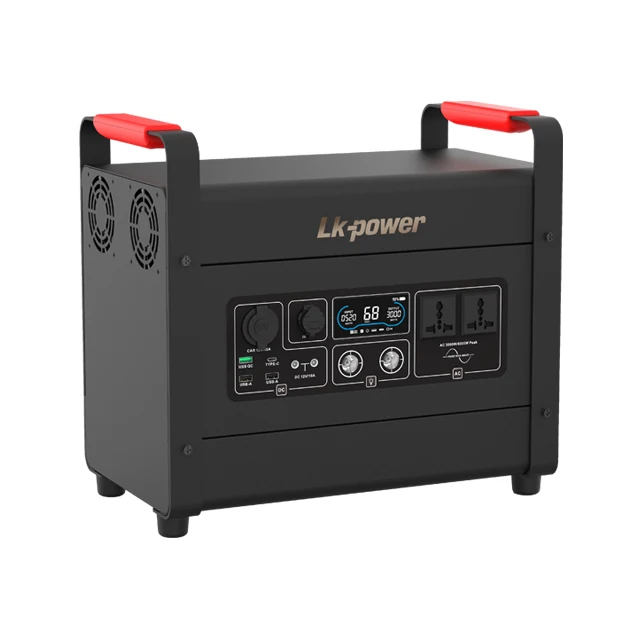 Lithium Battery Backup Portable Power Station 1920wh Rechargeable Generator with 3000 Watt AC Inverter