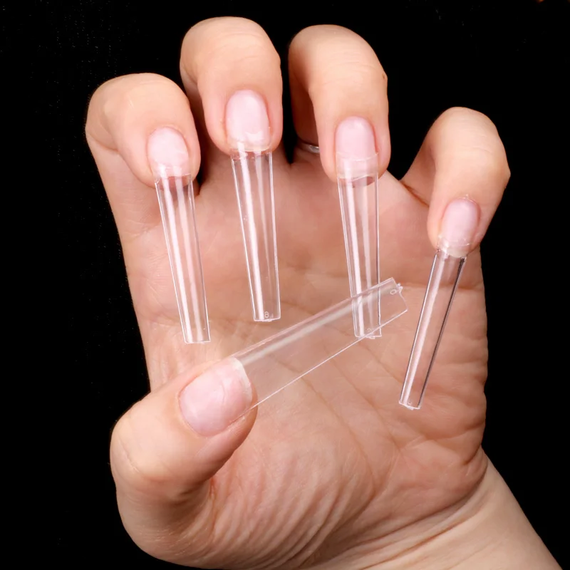 TSZS Новейшая Оптовая продажа XXL C изогнутые кончики для ногтей балерина искусственные ногти 2XL крышка гроба прозрачные инструменты