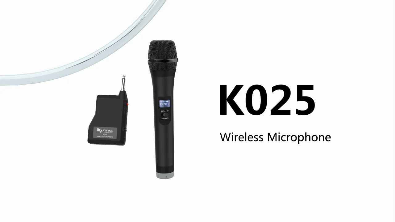 Fifine K025 Wireless Karaoke Mic Handheld Microphone Buy Handheld Mic