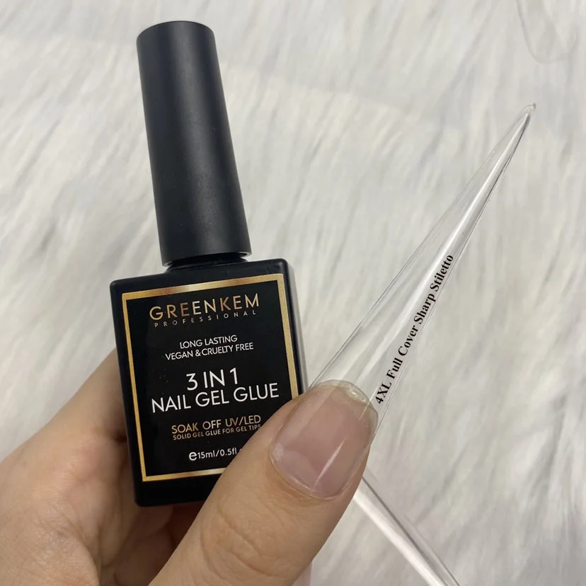New Arrival XS XXS Short Coffin Almond Full Cover Matt Nail Tip Custom Logo Wholesale Stiletto Square Clear Nail Tips Sample Box
