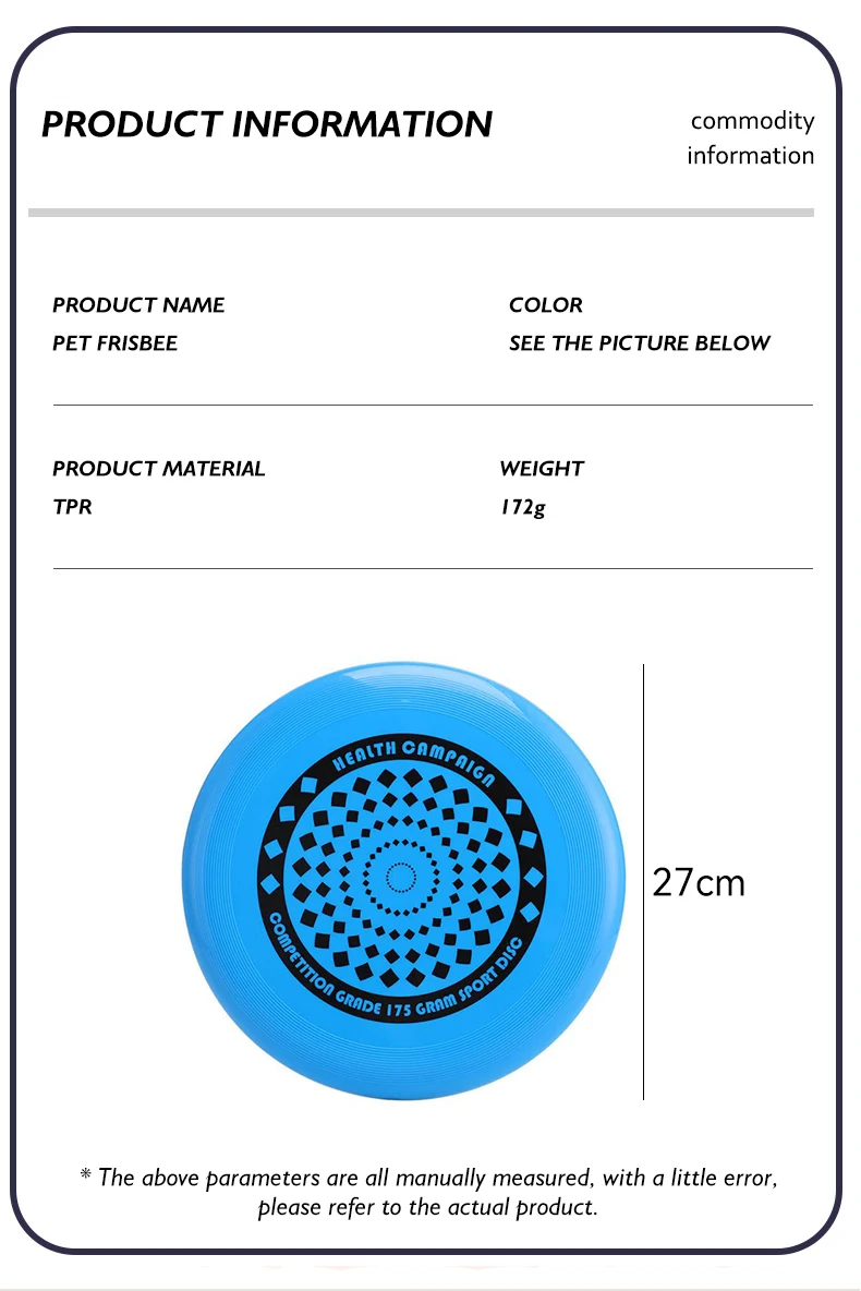 New Dog Flying Disc Durable Dog Toys Nature Rubber Floating Flying Saucer for Water Pool Beach Orange and Blue factory