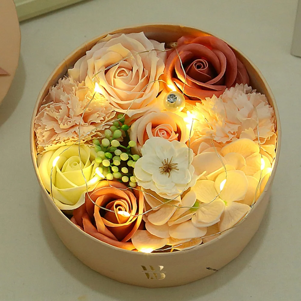  Gift Box Round Luxury Flower Box Wedding decor