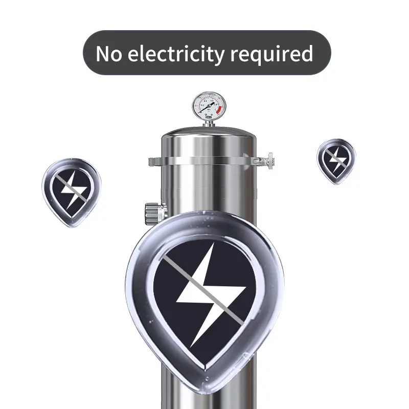 Máy lọc nước cầm tay tự làm sạch bằng thép không gỉ 304, màng lọc siêu lọc (UF), lưu lượng 6000 L/giờ, tiết kiệm nước cho hộ gia đình, độ chính xác 0,01 µm