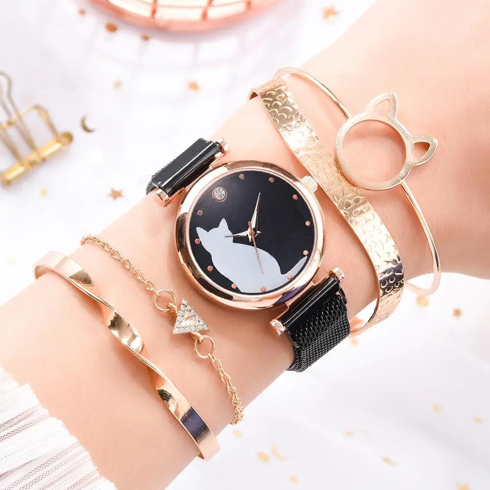 Buy ILOZ New Best Collection black Ladies watches Girls Wrist watch for  Women Style Fashion Female Clock with bracelet Strap Analog Watch - For  Girls Online at Best Prices in India - JioMart.