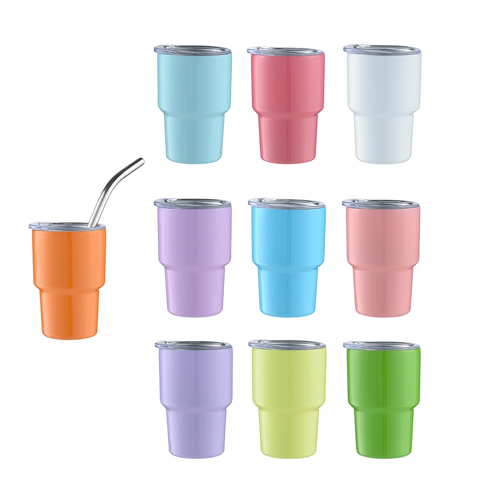 2023 Wholesale Blank Sublimation 2oz/3oz Shot Glass Tumbler Double Wall