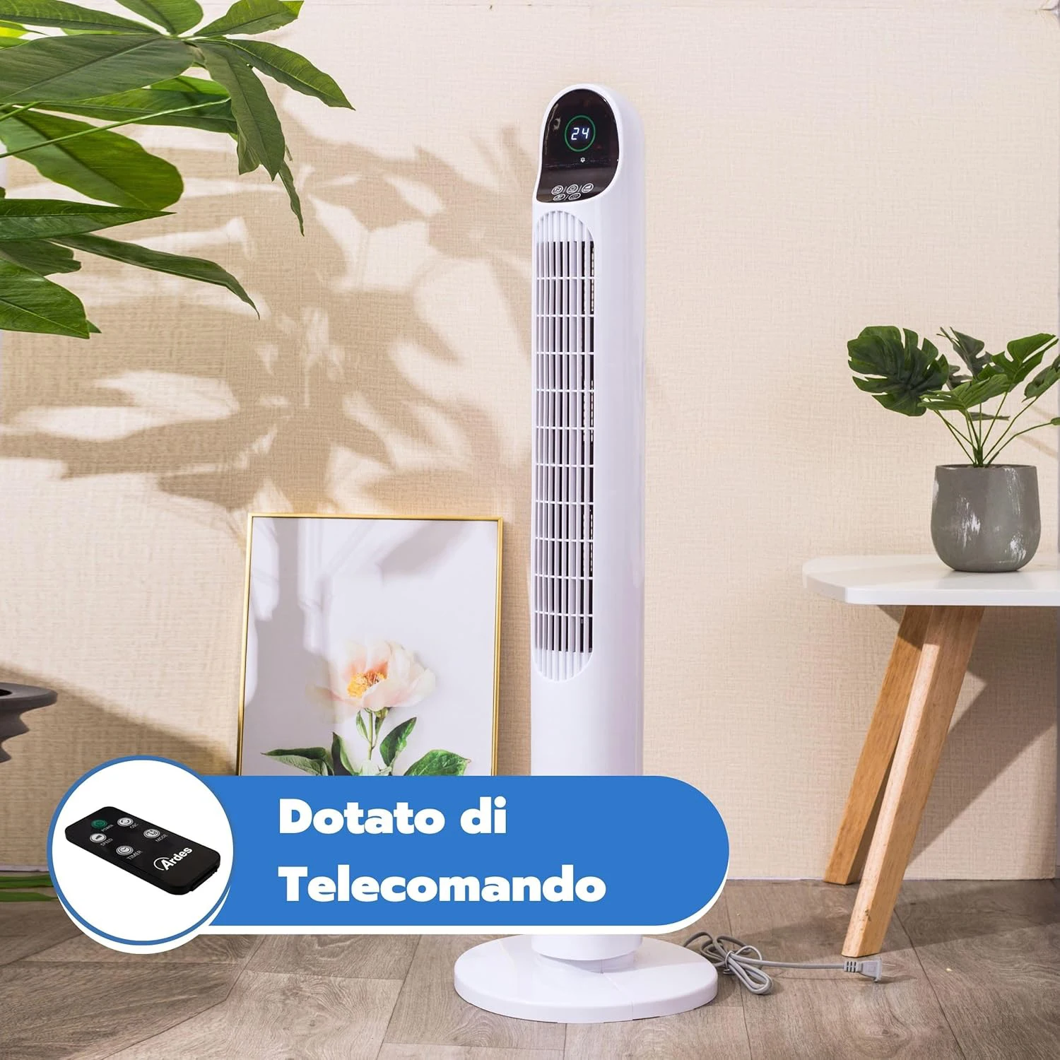 Tower Fan, USB, 3-Speed - detail 8