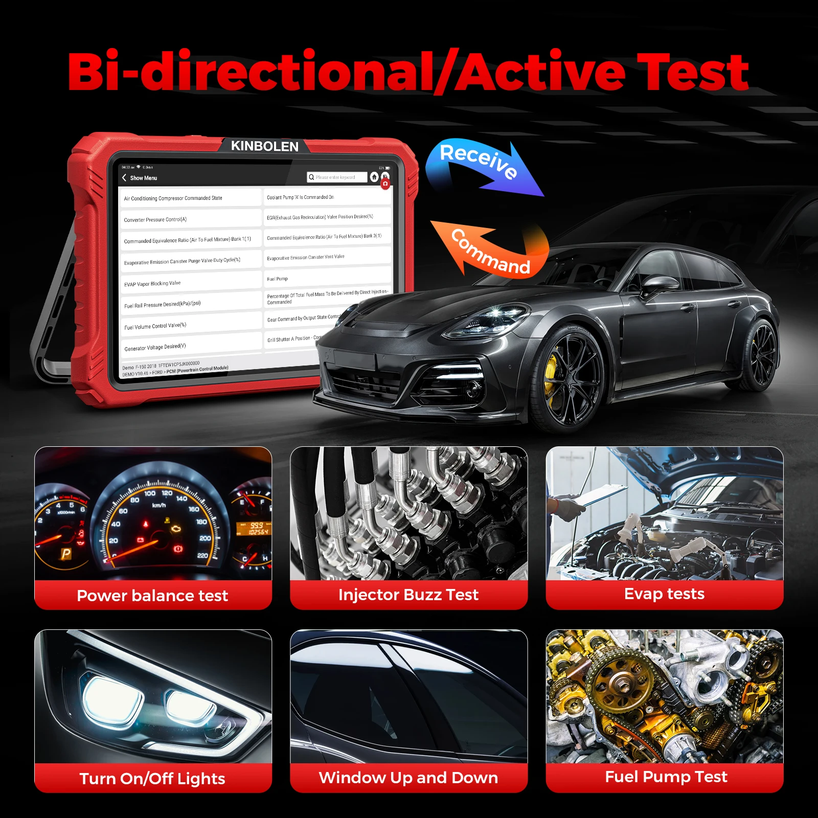 EU-Lager Kingbolen K10 Elite Bidirektionaler OBD2-Scanner Komplettsystem 10"-Bildschirm Codeleser Topologische Grafik_voghion.com