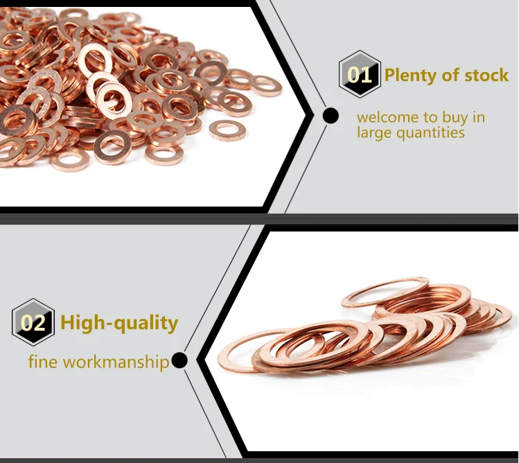 M3 Copper Washers – Choose From 3 Sizes, Multiple Quantities Available, New
