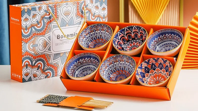 popular bohemian colorful geometric design small