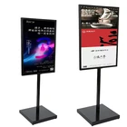 Outdoor Advertising Stands Manufacture Outdoor Heavy Duty Exhibition Advertising Kt Board Banner 50*70 Black Metal Frame Promotion Poster Display Stand