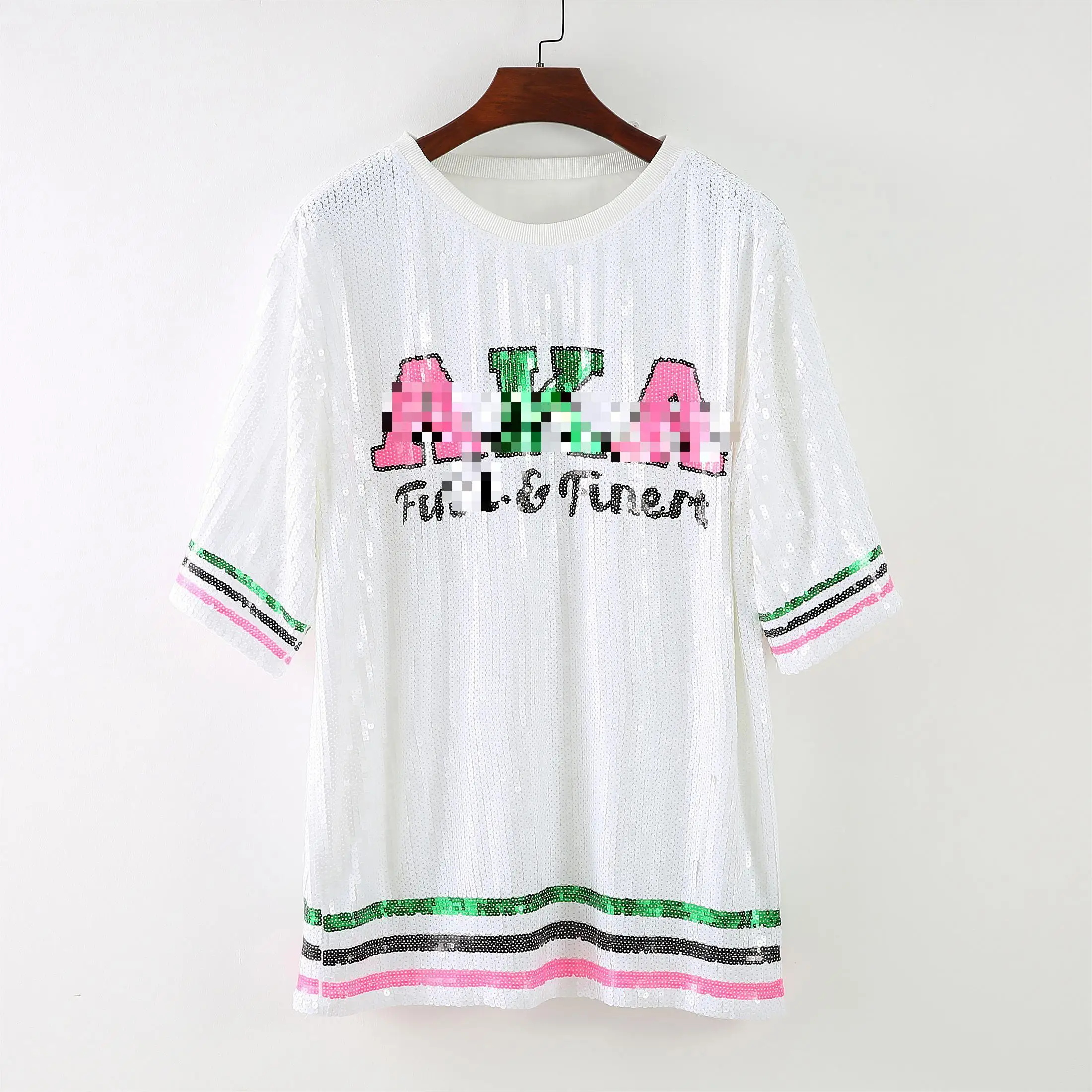 Ivy Leaf Sequin Jersey Dress - Perfect for AKA Sorority Women Ivy Leaf Sequin Jersey Dress - Perfect for AKA Sorority Women