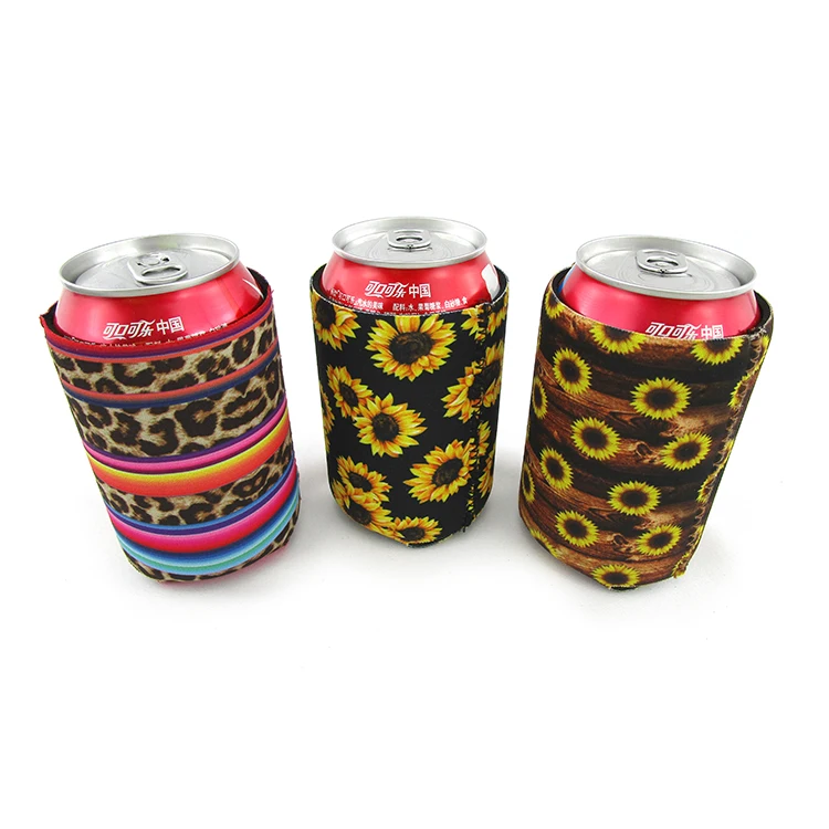 Full Color Neoprene Collapsible Tall Can Coolers